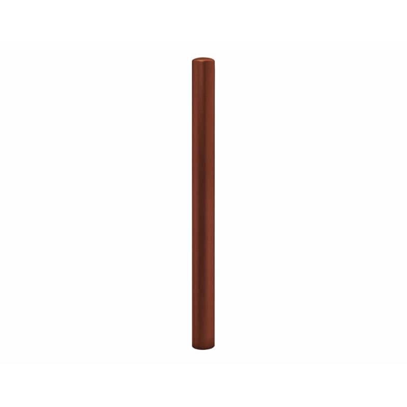 Cityscape Direct Dome Top Steel Bollard 76mm diameter / Corten Effect / Zinc Primed and Painted