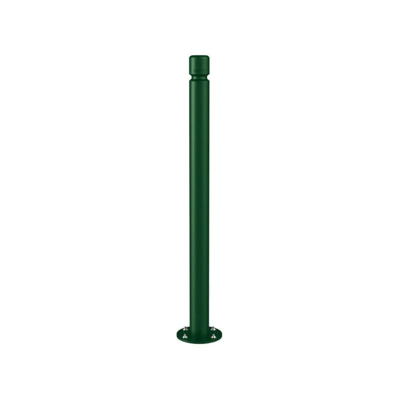 Cityscape Direct Agglo Inclining 'Impact' Bollard 76mm diameter / Green (RAL 6005)