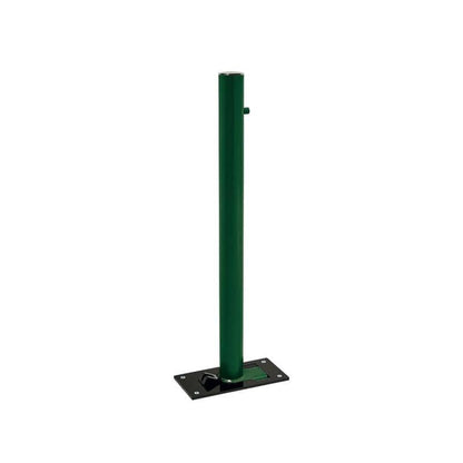Cityscape Direct Province Brushed Steel Folding Bollard 76mm diameter / Green (RAL 6005)