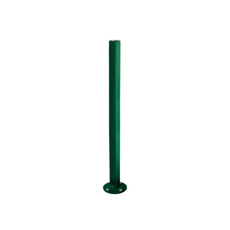 Cityscape Direct Province Brushed Steel Inclining 'Impact' Bollard 76mm diameter / Green (RAL 6005)