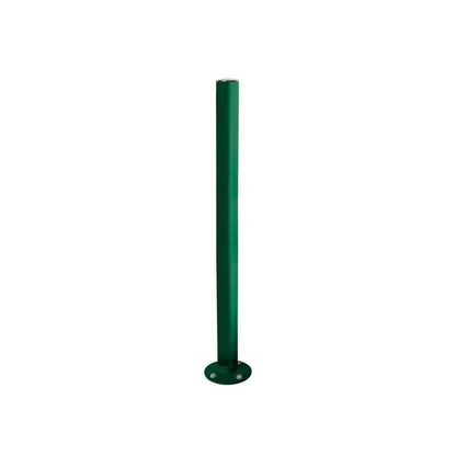 Cityscape Direct Province Brushed Steel Inclining 'Impact' Bollard 76mm diameter / Green (RAL 6005)