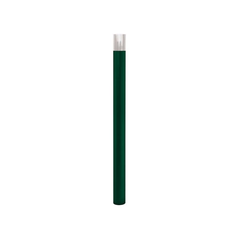 Cityscape Direct Province Brushed Steel Bollard 76mm diameter / Green (RAL 6005) / Tall (100mm)