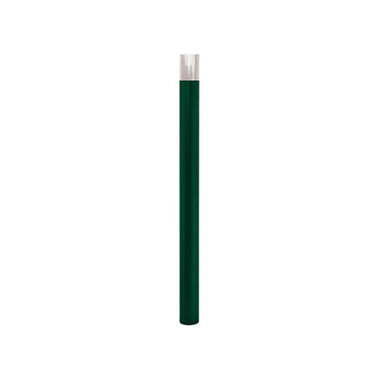 Cityscape Direct Province Brushed Steel Bollard 76mm diameter / Green (RAL 6005) / Tall (100mm)