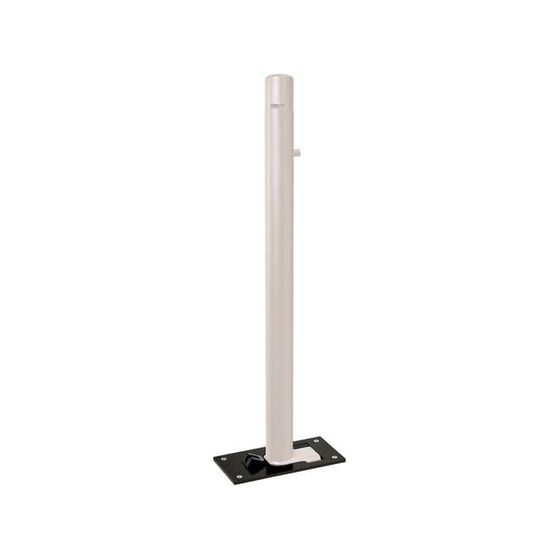 Cityscape Direct Dome Top Folding Bollard 76mm diameter / Light Grey (RAL 7044)