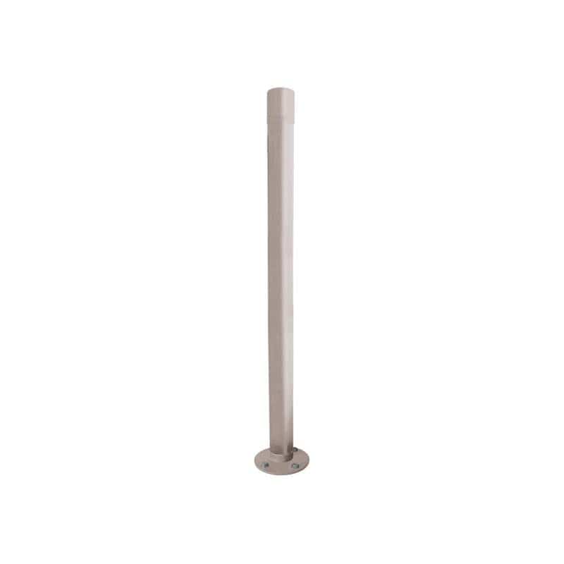 Cityscape Direct Dome Top Inclining 'Impact' Bollard 76mm diameter / Light Grey (RAL 7044)