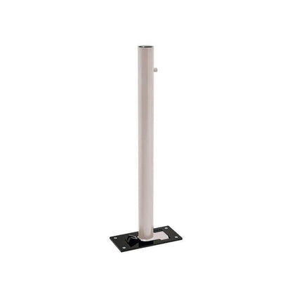 Cityscape Direct Province Brushed Steel Folding Bollard 76mm diameter / Light Grey (RAL 7044)