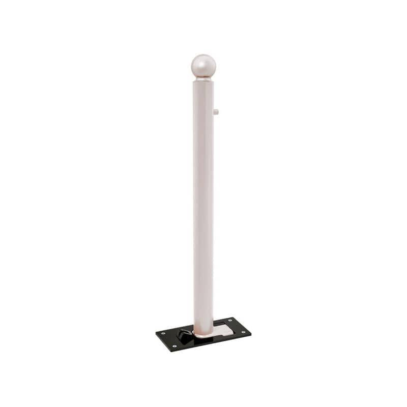 Cityscape Direct Province Sphere Folding Bollard 76mm diameter / Light Grey (RAL 7044)