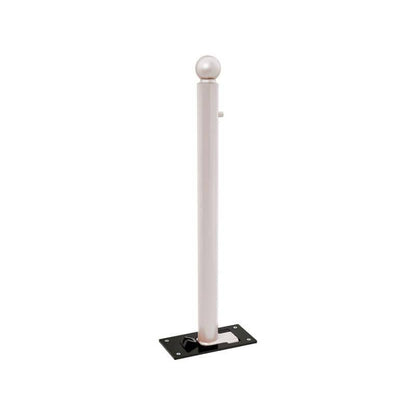 Cityscape Direct Province Sphere Folding Bollard 76mm diameter / Light Grey (RAL 7044)