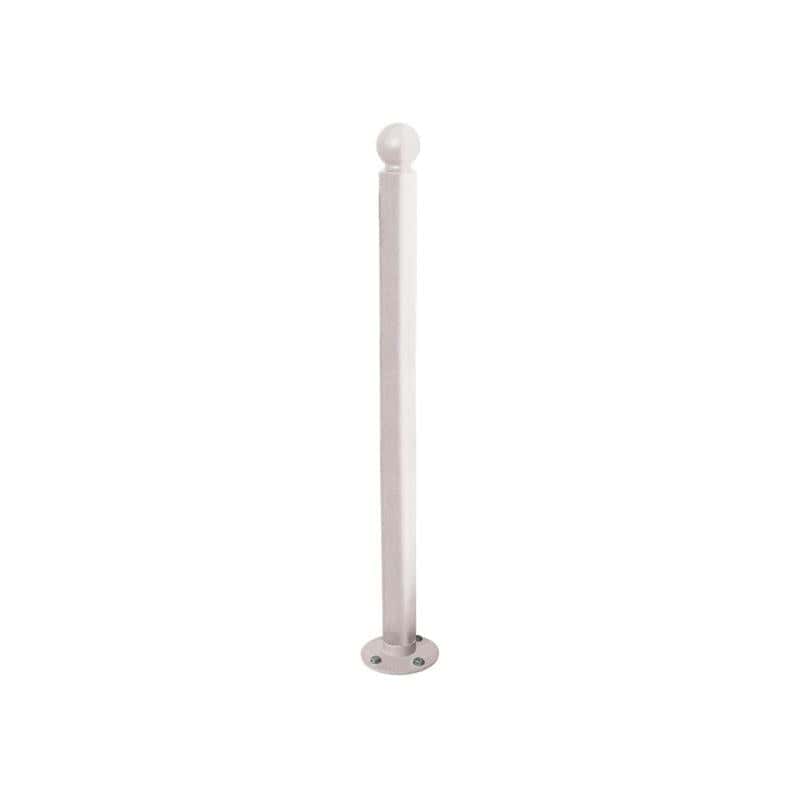 Cityscape Direct Province Sphere Inclining 'Impact' Bollard 76mm diameter / Light Grey (RAL 7044)