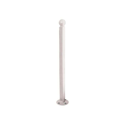 Cityscape Direct Province Sphere Inclining 'Impact' Bollard 76mm diameter / Light Grey (RAL 7044)