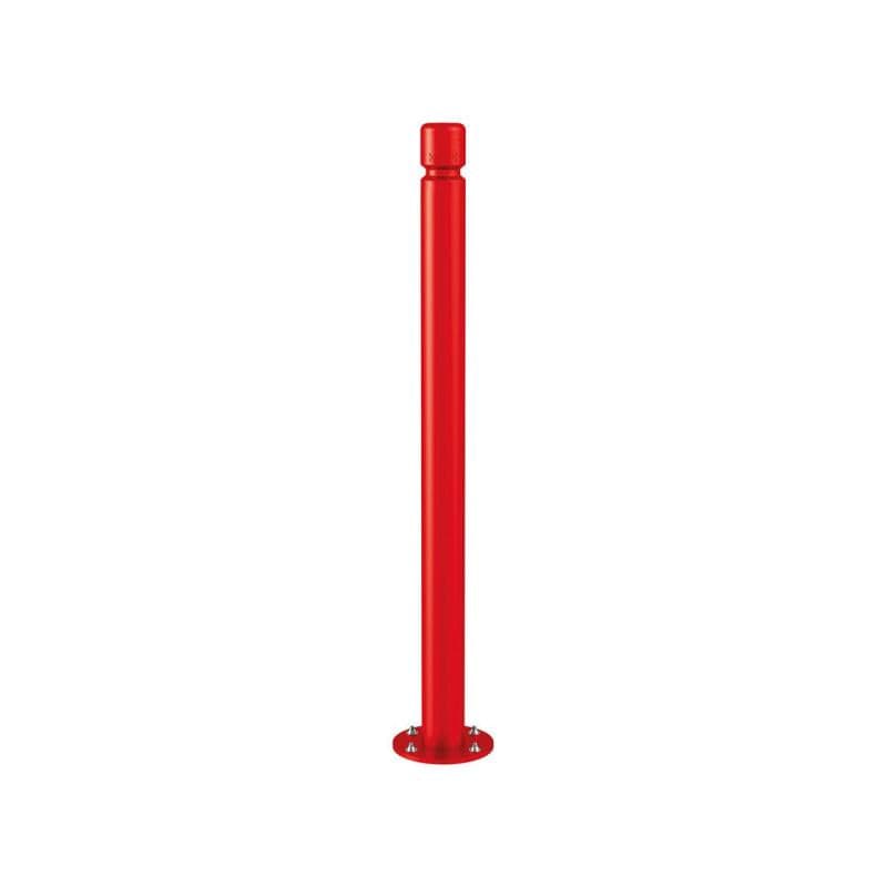 Cityscape Direct Agglo Inclining 'Impact' Bollard 76mm diameter / Red (RAL 3020)