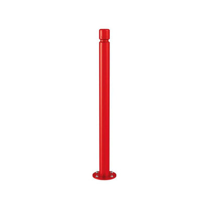 Cityscape Direct Agglo Inclining 'Impact' Bollard 76mm diameter / Red (RAL 3020)