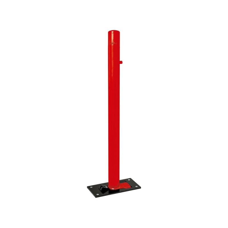 Cityscape Direct Dome Top Folding Bollard 76mm diameter / Red (RAL 3020)