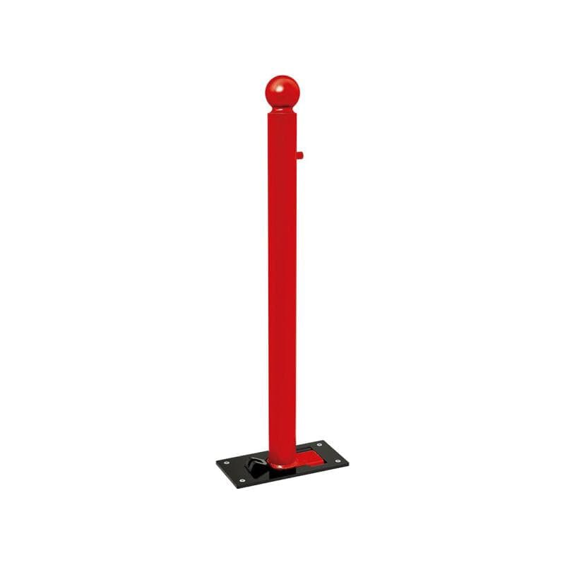 Cityscape Direct Province Sphere Folding Bollard 76mm diameter / Red (RAL 3020)