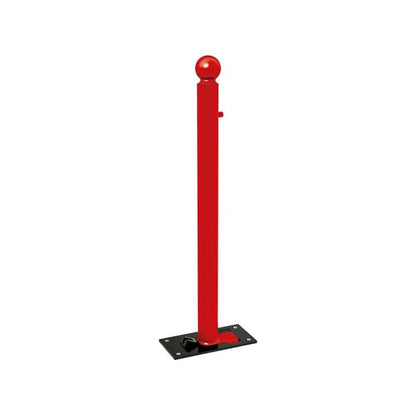 Cityscape Direct Province Sphere Folding Bollard 76mm diameter / Red (RAL 3020)