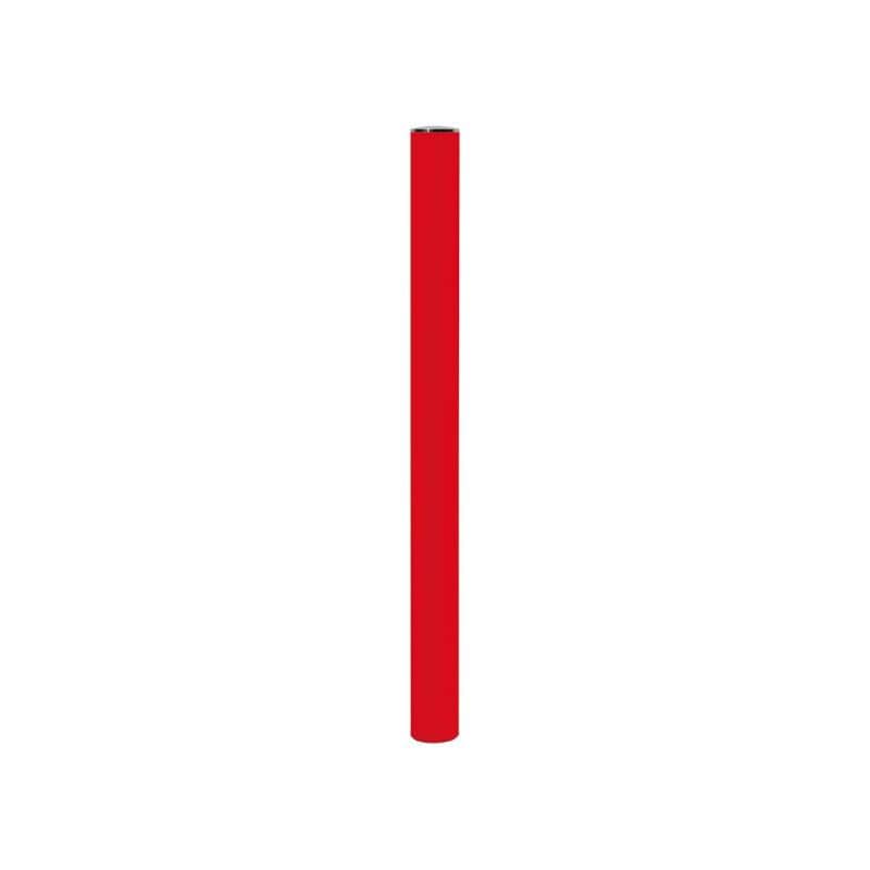 Cityscape Direct Province Brushed Steel Bollard 76mm diameter / Red (RAL 3020) / Standard (10mm)