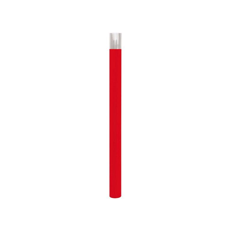 Cityscape Direct Province Brushed Steel Bollard 76mm diameter / Red (RAL 3020) / Tall (100mm)