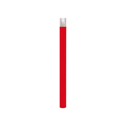 Cityscape Direct Province Brushed Steel Bollard 76mm diameter / Red (RAL 3020) / Tall (100mm)