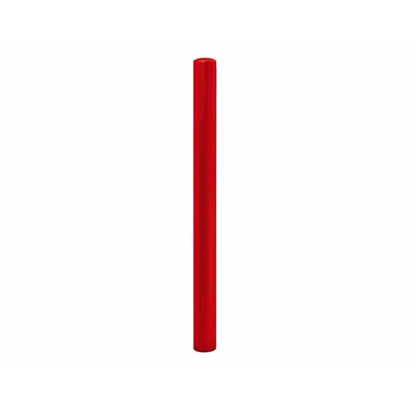 Cityscape Direct Dome Top Steel Bollard 76mm diameter / Red (RAL 3020) / Zinc Primed and Painted