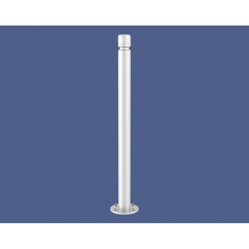 Cityscape Direct Agglo Inclining 'Impact' Bollard 76mm diameter / White (RAL 9010)