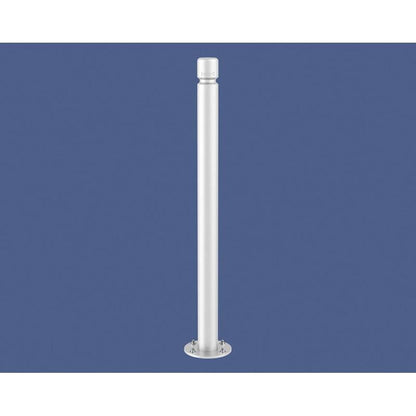 Cityscape Direct Agglo Inclining 'Impact' Bollard 76mm diameter / White (RAL 9010)