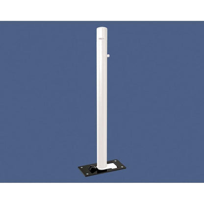 Cityscape Direct Dome Top Folding Bollard 76mm diameter / White (RAL 9010)