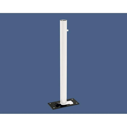 Cityscape Direct Province Brushed Steel Folding Bollard 76mm diameter / White (RAL 9010)