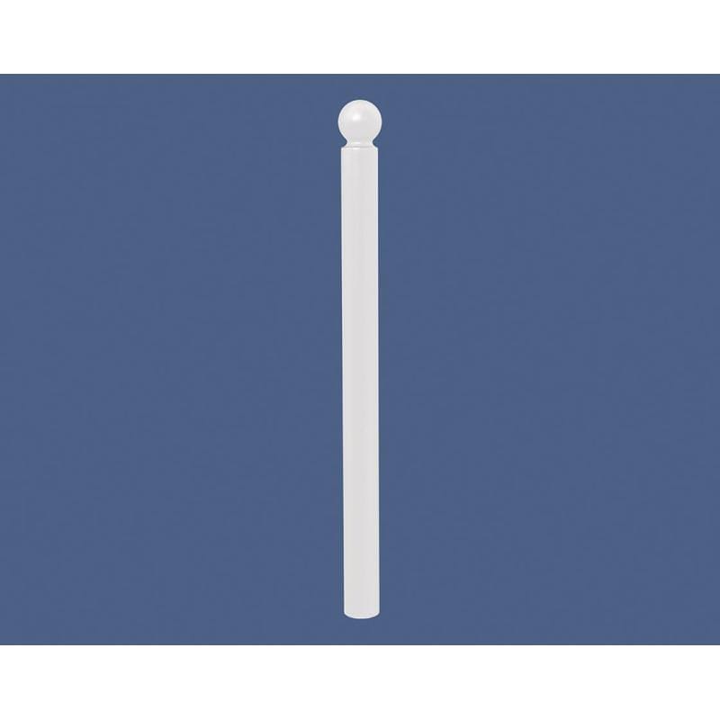 Cityscape Direct Province Sphere Bollard 76mm diameter / White (RAL 9010)