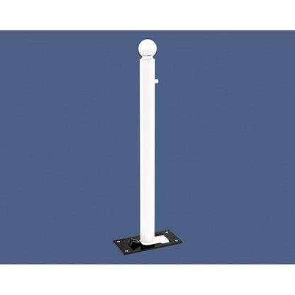 Cityscape Direct Province Sphere Folding Bollard 76mm diameter / White (RAL 9010)