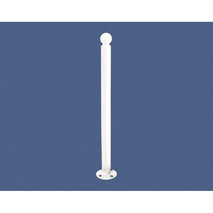 Cityscape Direct Province Sphere Inclining 'Impact' Bollard 76mm diameter / White (RAL 9010)