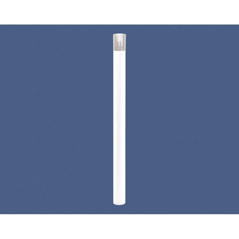 Cityscape Direct Province Brushed Steel Bollard 76mm diameter / White (RAL 9010) / Tall (100mm)