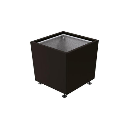 Cityscape Direct Olbia Planter 785 x 785 x 760mm high / Black (RAL 9005) / With inserts for use with lifting rings