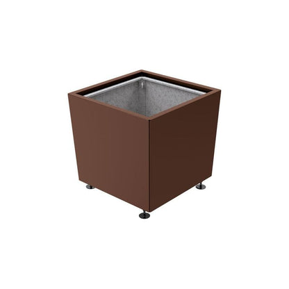 Cityscape Direct Olbia Planter 785 x 785 x 760mm high / Brown (RAL 8017) / With inserts for use with lifting rings
