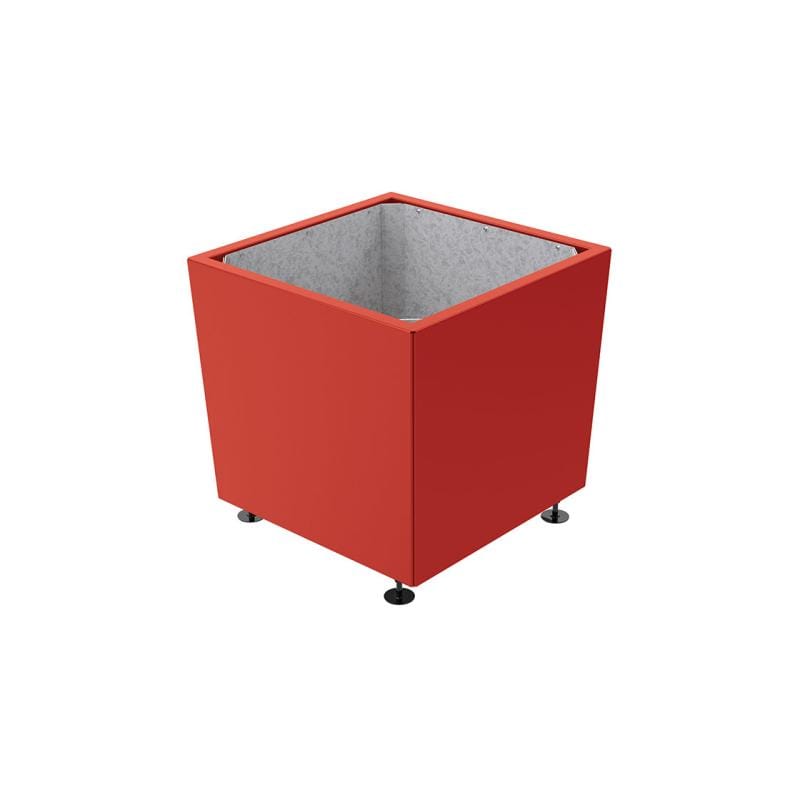 Cityscape Direct Olbia Planter 785 x 785 x 760mm high / Burgundy (RAL 3004) / Galvanised steel