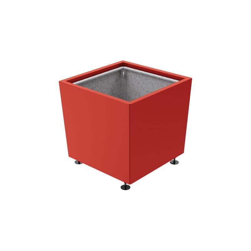 Cityscape Direct Olbia Planter 785 x 785 x 760mm high / Burgundy (RAL 3004) / With inserts for use with lifting rings