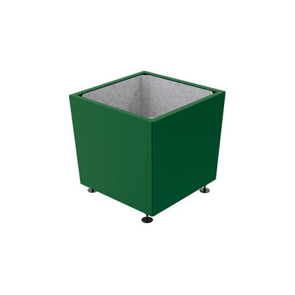 Cityscape Direct Olbia Planter 785 x 785 x 760mm high / Green (RAL 6005) / Galvanised steel