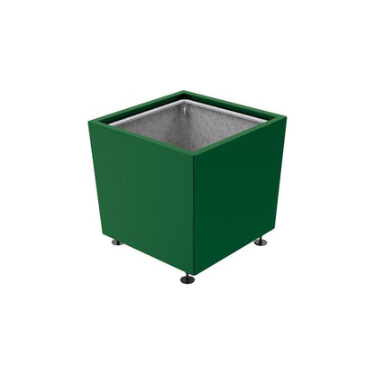 Cityscape Direct Olbia Planter 785 x 785 x 760mm high / Green (RAL 6005) / With inserts for use with lifting rings