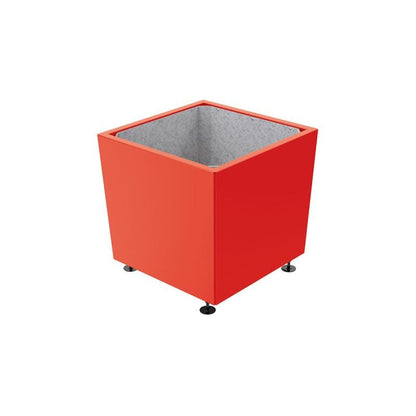 Cityscape Direct Olbia Planter 785 x 785 x 760mm high / Red (RAL 3020) / Galvanised steel