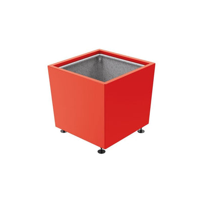 Cityscape Direct Olbia Planter 785 x 785 x 760mm high / Red (RAL 3020) / With inserts for use with lifting rings