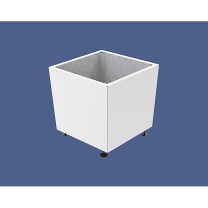 Cityscape Direct Olbia Planter 785 x 785 x 760mm high / White (RAL 9010) / Galvanised steel