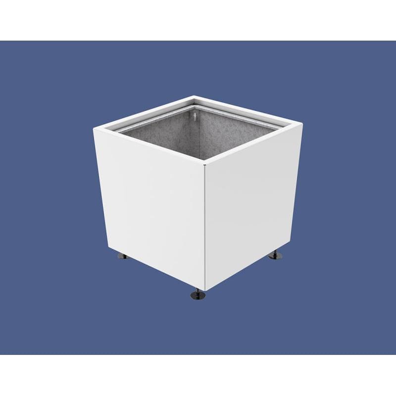 Cityscape Direct Olbia Planter 785 x 785 x 760mm high / White (RAL 9010) / With inserts for use with lifting rings