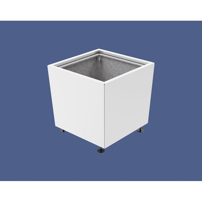 Cityscape Direct Olbia Planter 785 x 785 x 760mm high / White (RAL 9010) / With inserts for use with lifting rings