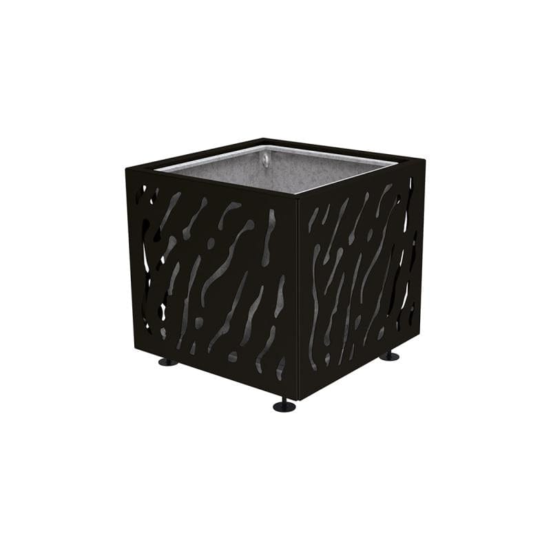 Cityscape Direct Venice Planter 790 x 790 x 760mm high / Black (RAL 9005) / With inserts for use with lifting rings