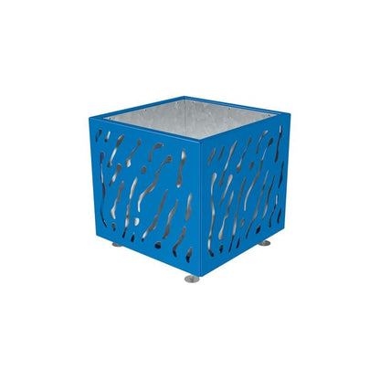 Cityscape Direct Venice Planter 790 x 790 x 760mm high / Blue (RAL 5010) / Galvanised steel