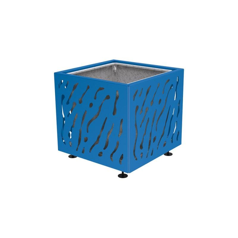 Cityscape Direct Venice Planter 790 x 790 x 760mm high / Blue (RAL 5010) / With inserts for use with lifting rings