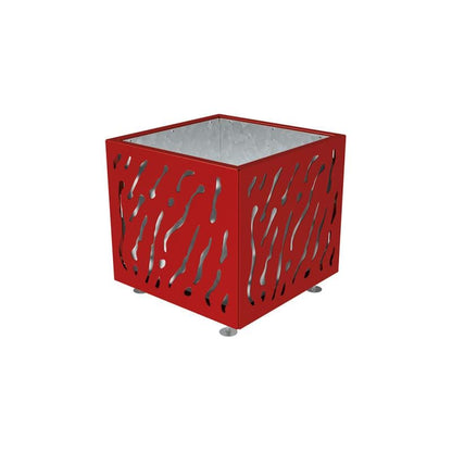 Cityscape Direct Venice Planter 790 x 790 x 760mm high / Burgundy (RAL 3004) / Galvanised steel