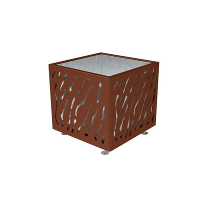 Cityscape Direct Venice Planter 790 x 790 x 760mm high / Corten Effect / Galvanised steel