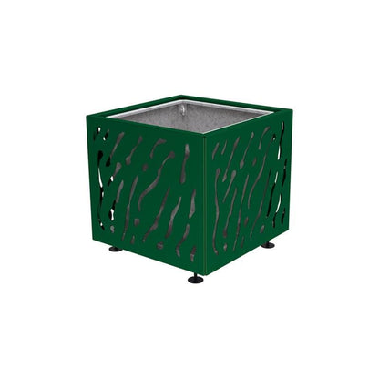 Cityscape Direct Venice Planter 790 x 790 x 760mm high / Green (RAL 6005) / With inserts for use with lifting rings