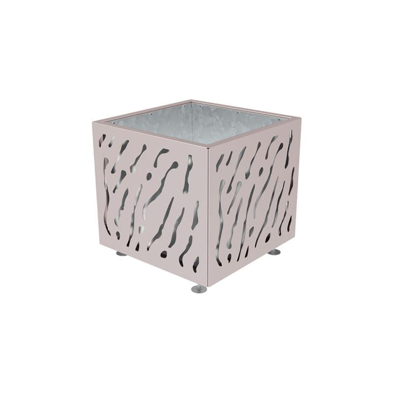 Cityscape Direct Venice Planter 790 x 790 x 760mm high / Light Grey (RAL 7044) / Galvanised steel
