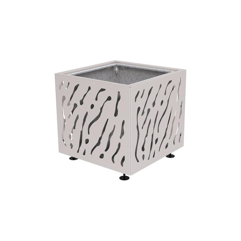 Cityscape Direct Venice Planter 790 x 790 x 760mm high / Light Grey (RAL 7044) / With inserts for use with lifting rings